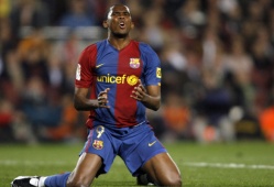 Barcelona vedurit juhib kamerunlane Samuel Eto'o. Foto: www.soomaalidamaanta.com