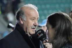 Hispaania koondise juhendaja Vicente del Bosque on mängijate soovi rünnakule tormata vaos hoidnud. Foto: Siim Semiskar/ERR Sport