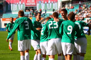 Levadia sai võidu, Kalju resultatiivse viigi