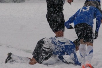 U-17 koondise otsustav valikmäng katkestati lumemöllu tõttu