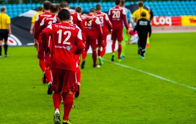 2014. aastal mängis Jõhvi FC Lokomotiv Eesti meistriliigas. Foto: Gertrud Alatare