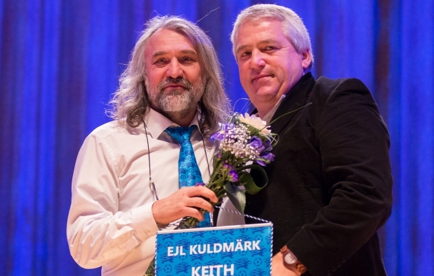 Keith Boanas sai Eestist lahkudes oma töö eest EJL-i kuldmärgi. Foto: Brit Maria Tael
