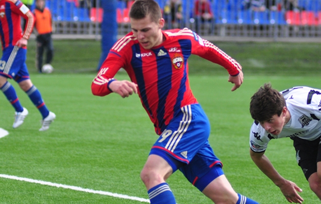 Endine CSKA mees Ilja Ferapontov lõi Paidele värava. Skooris ka testimisel olev ründaja Dmitri Kovb. Foto: jktrans.ee