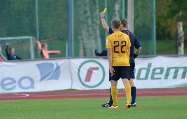 Joonas Ljaš lõi Esiliiga 2017. hooaja esimese värava. Foto: Liisi Troska