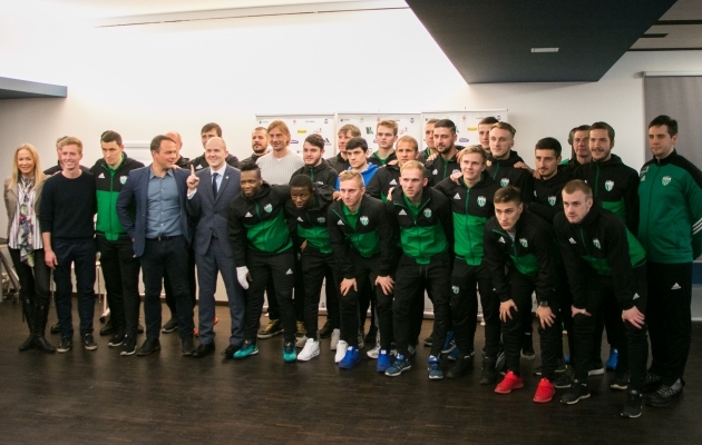 Soccernet.ee toimetusesisese hääletuse tulemusel ennustati tänavu esikohale FC Levadia. Foto: Brit Maria Tael