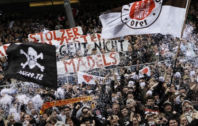 "St. Pauli on ja jääb alati klubiks, mis astub rassismile ja homofoobiale vastu ning hoolitseb nõrgemate ja vaesemate eest." Foto: robmilnesport.wordpress.com