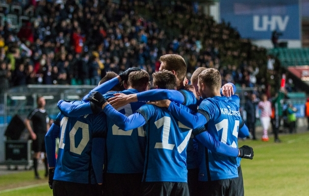 Jalgpallisõpradel on võimalik Eesti koondise osaks kehastuda. Foto: Brit Maria Tael