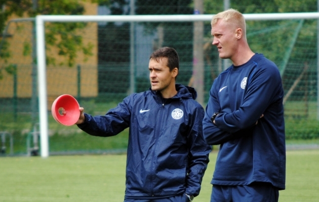 Norbert Hurt ja Sander Post. Foto: jalgpall.ee