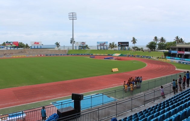 Veidi enam kui 4000 istekohaga staadion, mis Fidži ja Eesti maavõistlust võõrustab. Foto: Kasper Elissaar