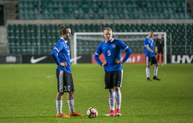 Hetk enne Lilanderi poolt Islandi U21 koondise vastu löödud väravat. Foto: Brit Maria Tael