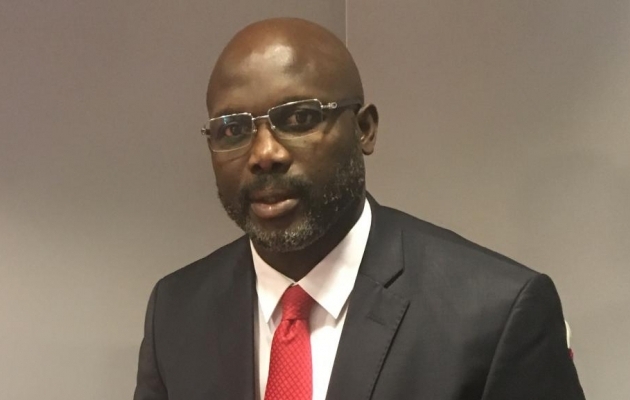 President Weah. Foto: en.rfi.fr