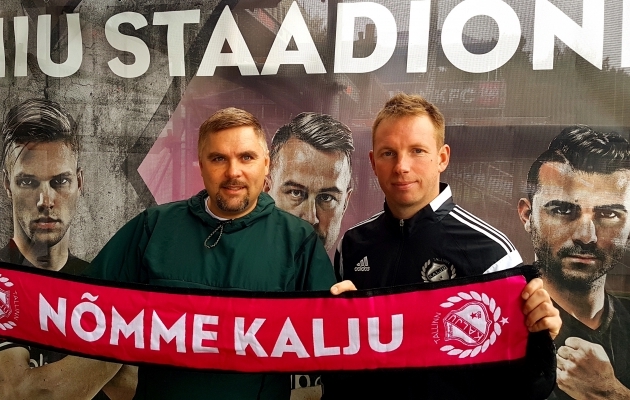 Kuno Tehva ja Kristen Viikmäe. Foto: Nõmme Kalju FC