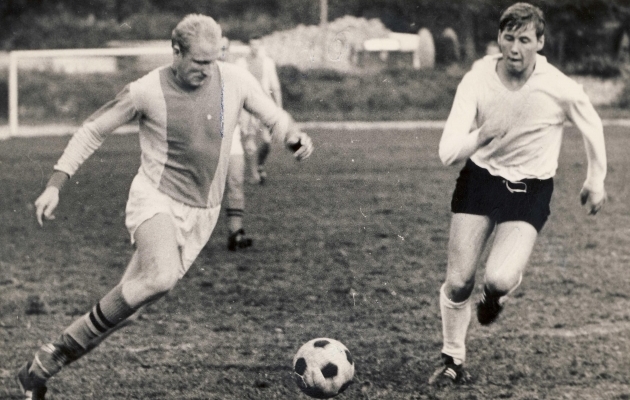 Jalgpallimäng Eestis 1970ndatel. Foto: arhiiv