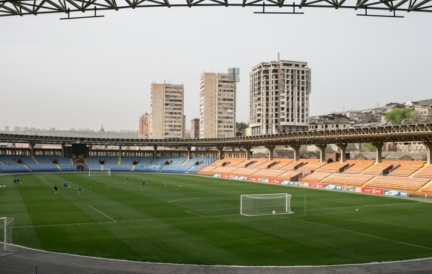 Laupäevase mängu toimumispaik - Vazgen Sargsjan Republican Stadium. Foto: Brit Maria Tael