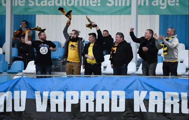 Tuli küll 2:4 kaotus, aga Pärnu Vaprad Karud võitlesid oma klubi eest lõpuni välja. Foto: Imre Pühvel