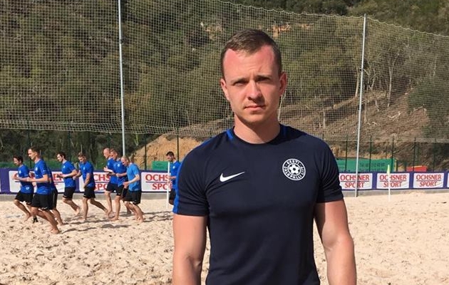 Mängiv peatreener Kristian Marmor. Foto: Beach Soccer Estonia Facebook