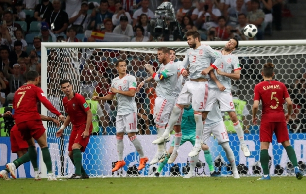 Hispaania ja Portugal mängisid viiki, aga said mõlemad ikkagi edasi. Foto: sportingnews.com