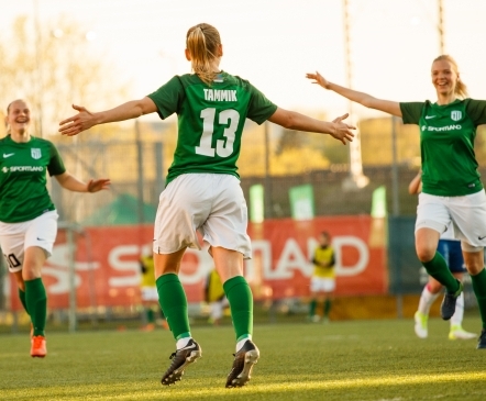 Flora naiskond alistas Pärnu ja astus olulise sammu tiitli suunas