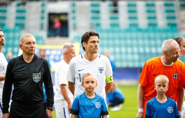 Jari Litmanen mängis alles hiljuti Legendide lahingus Soome koondisega Eesti vastu. Foto: Oliver Tsupsman