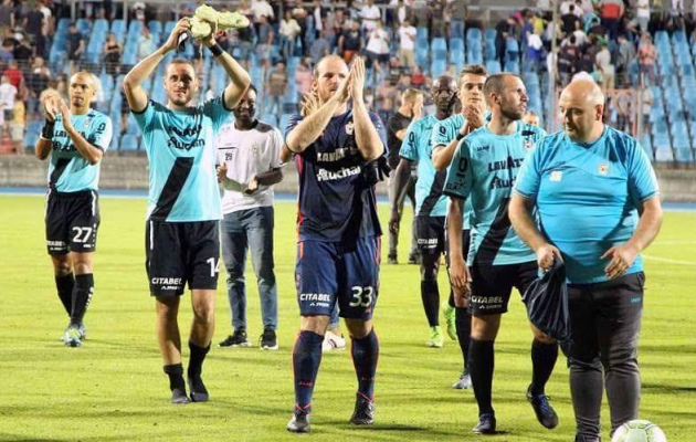 Dudelange F91 on t&auml;navu saanud m&otilde;nuga t&auml;histada. Foto: Dudelange Twitter