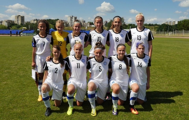 U-17 neiud viigistasid lätlannadega