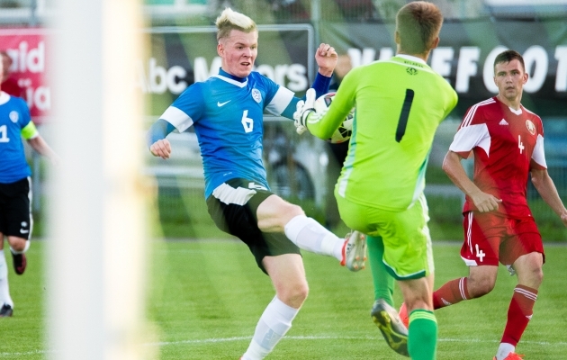 U-19 koondis kaotas kodus kuivalt Valgevenele  (foto) 