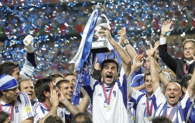 Kreeka rahvuskoondise imeline triumf 2004. aasta Euroopa meistrivõistlustel. Foto: pinterest.com