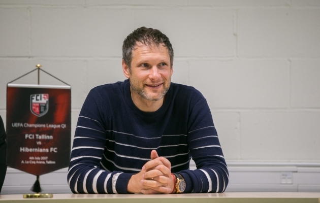 Infoneti spordidirektor Dmitri Skiperski kehastub t&auml;na klubi peatreeneriks. Foto: Brit Maria Tael