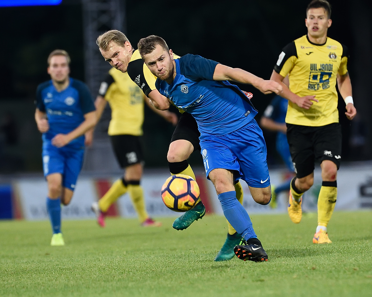 Marek Tšernjavski 2017. aastal Tartu Tammeka särgis. Foto: Imre Pühvel