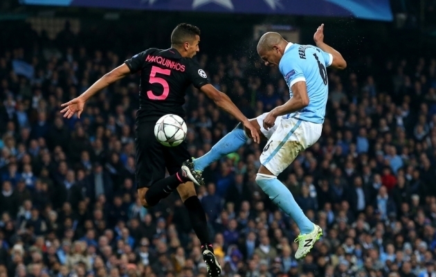 Paris Saint-Germaini ja Manchester City m&auml;ngijad. Foto: psgtalk.com