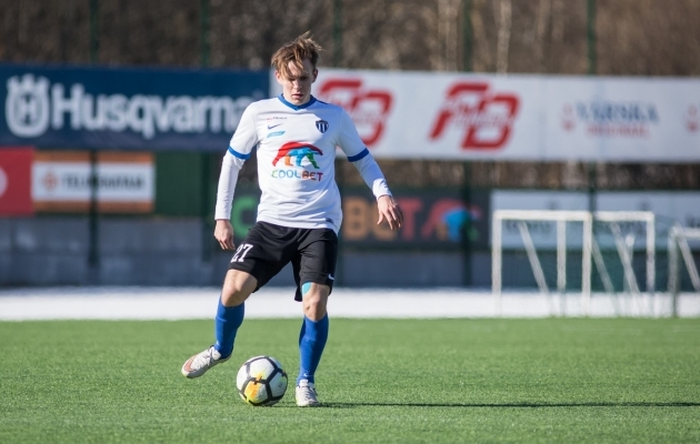 Andreas Raudsepp jagas palju s&ouml;&ouml;te, aga Kalevit see v&otilde;idule ei aidanud. Foto: Jana Pipar / EJL