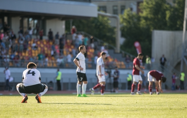 Eesti m&auml;ngis oma &scaron;ansid maha Riias. Foto: Brit Maria Tael