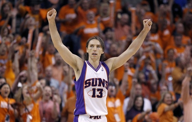 Steve Nash esindas oma karj&auml;&auml;ri jooksul Phoenix Sunsi kokku k&uuml;mme hooaega. Foto: theatlantic.com