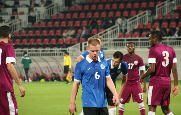 Katar ja Eesti kohtusid viimati 2014. aastal, siis j&auml;i Katar peale 3:0. Foto: Raul Ojassaar (arhiiv)