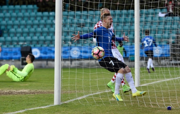 Üks Toometi viiest koondisemängust on mälestusväärne 3:0 võit Horvaatia üle. Foto: Imre Pühvel