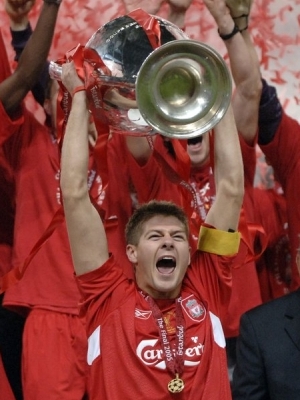 Steven Gerrard võitis Liverpooliga küll Meistrite liiga, aga Inglismaa meistritiitlit mitte. Foto: Liverpooli Twitter