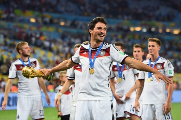 Mats Hummels 2014. aastal MM-karikaga. Foto: DFB Twitter