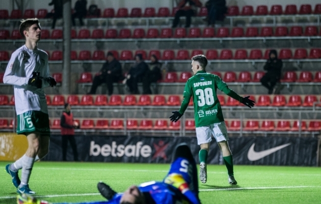 Video: Flora U21 alistas Šapovalovi väravate toel Levadia eakaaslased