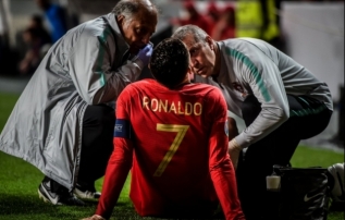 Tiitlikaitsja on hädas, Ronaldo langes juba pooltunni järel