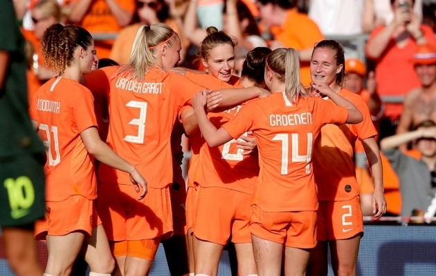 Hollandi naiskond s&otilde;idab MM-ile valitseva Euroopa meistrina. Foto: Hollandi jalgpalliliit