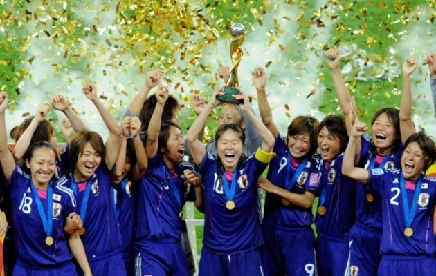 Senise seitsme naiste MM-i suurim &uuml;llatus on ilmselt Jaapani v&otilde;it 2011. aastal. Foto: FIFA Twitter