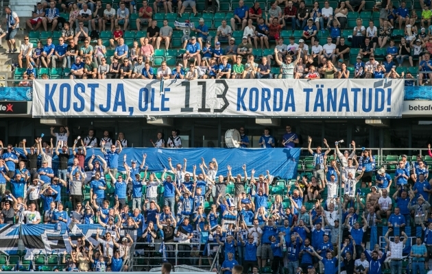 Eesti jalgpallisõprade huvi tippmängu vastu on suur. Foto: Brit Maria Tael