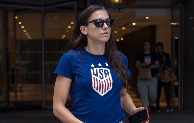 USA ründaja Alex Morgan tähistab täna ka oma 30. sünnipäeva. Foto: USA jalgpalliliidu Twitter