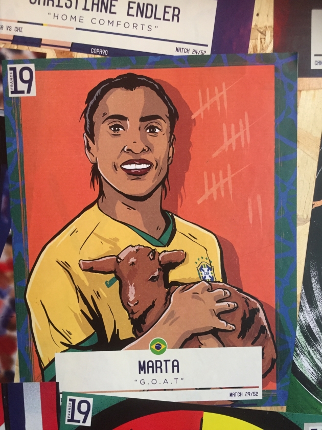 Kui Brasiilia alistas oma legendaarse r&uuml;ndaja Marta v&auml;ravast 1:0 Itaalia, j&auml;&auml;dvustas Copa90 tolle kohtumise s&auml;&auml;rase pildiga. Foto: Ott J&auml;rvela