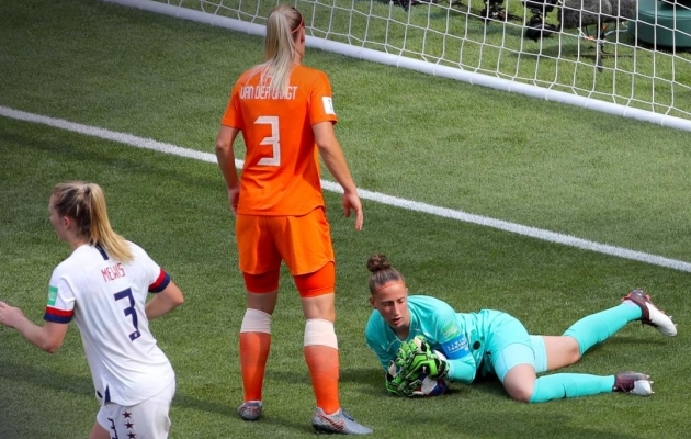 Sari van Veenendaali superm&auml;ngust Hollandile ei piisanud: Foto: FIFA MMi Twitter