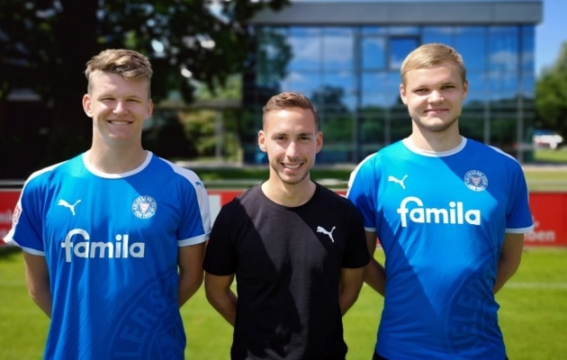 Mattias Männilaan (vasakul) ja Markkus Seppik (paremal). Foto: FC Flora / Holstein Kiel