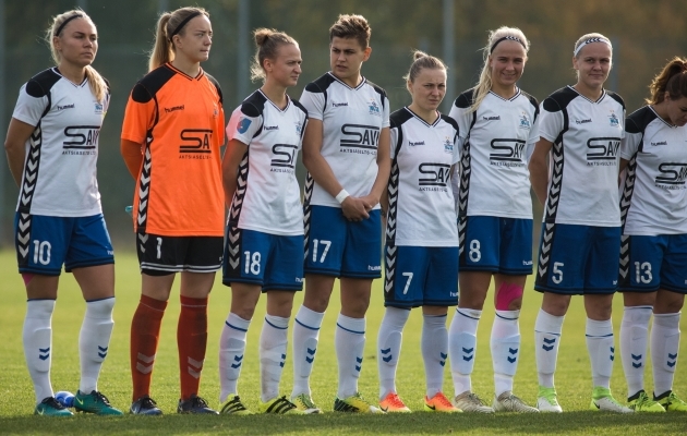 VAATA JÄRELE: Väljakumängijast väravavahiga Pärnu avas naiste Balti liigas võiduarve