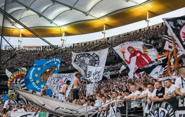 Frankfurdi ultrad on endale viimastel aastatel &uuml;le Euroopa nime teinud. Foto: Brit Maria Tael