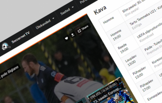 Soccernet.ee avas oma TV-keskkonna
