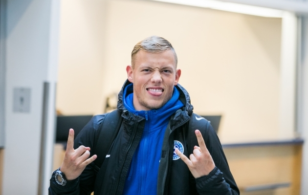 Galerii: Eesti koondis läks lennujaamast Minski suunas teele